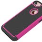 Coque en plastique silicone en deux parties adapt&eacute;e aux goujons iPhone 7 8 - Rose Noir