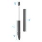 Poign&eacute;e antid&eacute;rapante en silicone compatible avec Apple Pencil 4 pi&egrave;ces Protection suppl&eacute;mentaire - Gris