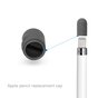 Poign&eacute;e antid&eacute;rapante en silicone compatible avec Apple Pencil 4 pi&egrave;ces Protection suppl&eacute;mentaire - Gris