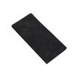Pochette portefeuille universelle en cuir v&eacute;g&eacute;talien pour smartphone avec poche pour t&eacute;l&eacute;phone - Noir