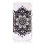 Coque Transparente Fleur de Lotus TPU iPhone XR - Noire