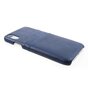 Duo Cardslot Wallet Card Cover Cuir compatible avec iPhone XR - Bleu