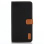 Biblioth&egrave;que Porte-Cartes Portefeuille En Cuir compatible avec iPhone XR - Noir Marron