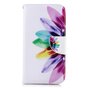 Biblioth&egrave;que Portefeuille Flower Case Portefeuille compatible avec iPhone XR - Blanc Rose