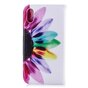 Biblioth&egrave;que Portefeuille Flower Case Portefeuille compatible avec iPhone XR - Blanc Rose