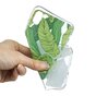 Coque Transparente en TPU Feuilles compatible avec iPhone XR - Vert