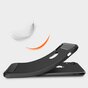 Coque TPU Armor Carbone Bross&eacute; compatible avec iPhone XR - Noir