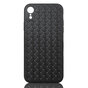 Coque en TPU tiss&eacute; compatible avec iPhone XR - Noir