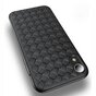 Coque en TPU tiss&eacute; compatible avec iPhone XR - Noir