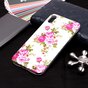 Coque Rose en TPU Glow In The Dark compatible avec iPhone XR - Blanc Rose