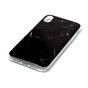 Coque TPU Marbre la coque compatible avec iPhone XR - Noir