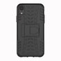 &Eacute;tui Antichoc De Pneu De Voiture TPU &eacute;tui compatible avec iPhone XR Avec Support - Noir