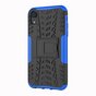 &Eacute;tui De Pneu De Voiture TPU Antichoc &eacute;tui compatible avec iPhone XR Avec Support - Bleu