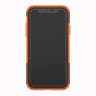 &Eacute;tui De Pneu De Voiture TPU Antichoc &eacute;tui compatible avec iPhone XR Avec Support - Orange