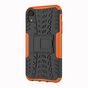 &Eacute;tui antichoc de pneu de voiture TPU iPhone XR avec standard - Orange