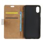 &Eacute;tui en cuir compatible avec iPhone XS Max Bookcase Owls - Blanc Marron