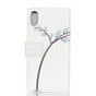 Etui Hibou pour iPhone XS Max Bookcase en cuir - Blanc Marron