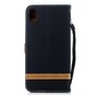 Etui Portefeuille en Cuir pour iPhone XS Max Standard - Noir Marron