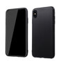 Coque en TPU souple la coque compatible avec iPhone XS Max - Noir mat