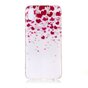 Coque en TPU flexible adapt&eacute;e aux coeurs et aux fleurs compatible avec iPhone XS Max - Rose Rouge