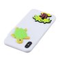 Coque Tortue Tropicale 3D Cartoons compatible avec iPhone XS Max Case - Blanc