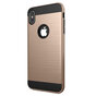 Coque de protection bross&eacute;e la coque compatible avec iPhone XS Max - Or