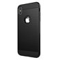 &Eacute;tui de protection bross&eacute; compatible avec iPhone XS Max Case - Noir