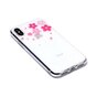 Coque TPU Transparente Lisse Fleurs iPhone X XS - Rose