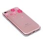 Coque Flexible Transparente &agrave; Fleurs compatible avec iPhone 7 8 SE 2020 SE 2022 - Rose