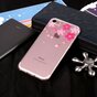 Coque Flexible Transparente &agrave; Fleurs compatible avec iPhone 7 8 SE 2020 SE 2022 - Rose