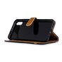 Etui Portefeuille en Cuir pour iPhone XS Max Standard - Noir Marron