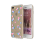 FLAVR iPlate fleurs transparent rose bleu iPhone 6 Plus 6s Plus 7 Plus 8 Plus - Transparent