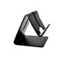 Support de bureau universel pour iPhone en aluminium standard design Mobile / GSM - noir mat