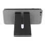 Support de bureau universel pour iPhone en aluminium standard design Mobile / GSM - noir mat