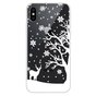 Housse d&#039;hiver de couverture de neige flexible de No&euml;l iPhone X XS - Transparent