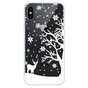 Housse de neige flexible de No&euml;l, &eacute;tui d&#039;hiver de No&euml;l compatible avec iPhone X XS - Transparent