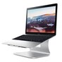 Support de fichiers Support ergonomique pour ordinateur portable en aluminium design compatible avec MacBook - Argent