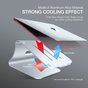 Support de fichiers Support ergonomique pour ordinateur portable en aluminium design compatible avec MacBook - Argent