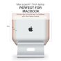 Support de fichiers Support ergonomique pour ordinateur portable en aluminium design compatible avec MacBook - Argent