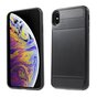 &Eacute;tui porte-cartes secret adapt&eacute; au portefeuille portefeuille rigide iPhone XS Max - Noir