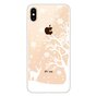 Housse de neige flexible de No&euml;l, &eacute;tui d&#039;hiver de No&euml;l compatible avec iPhone XS Max - Transparent