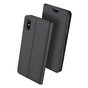 Dux Ducis Cover Booklet Case avec rabat en cuir compatible avec iPhone XS Max - Noir