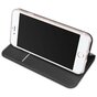 Dux Ducis Cover Booklet Case avec rabat en cuir compatible avec iPhone 7 8 - Noir
