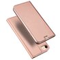 Dux Ducis Cover Booklet Case avec rabat en cuir compatible avec iPhone 7 8 - Or rose