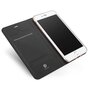 Dux Ducis Cover Booklet Case avec rabat en cuir compatible avec iPhone 7 Plus 8 Plus - Noir