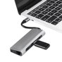 Hub PD USB-C multifonctionnel avec lecteur de carte SD TF HDMI 4K 2x adaptateur USB 3.0 RJ45 Gigabit Ethernet compatible avec MacBook