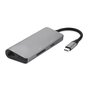 Hub PD USB-C multifonctionnel avec lecteur de carte SD TF HDMI 4K 2x adaptateur USB 3.0 RJ45 Gigabit Ethernet compatible avec MacBook