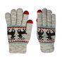 Gants Touch Tip Gloves Deer confortablement tricot&eacute;s - Gris