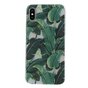 Coque en TPU Feuilles vertes compatible avec iPhone X XS - Coque Verte