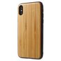 Coque TPU iPhone X XS en bois - &Eacute;tui marron